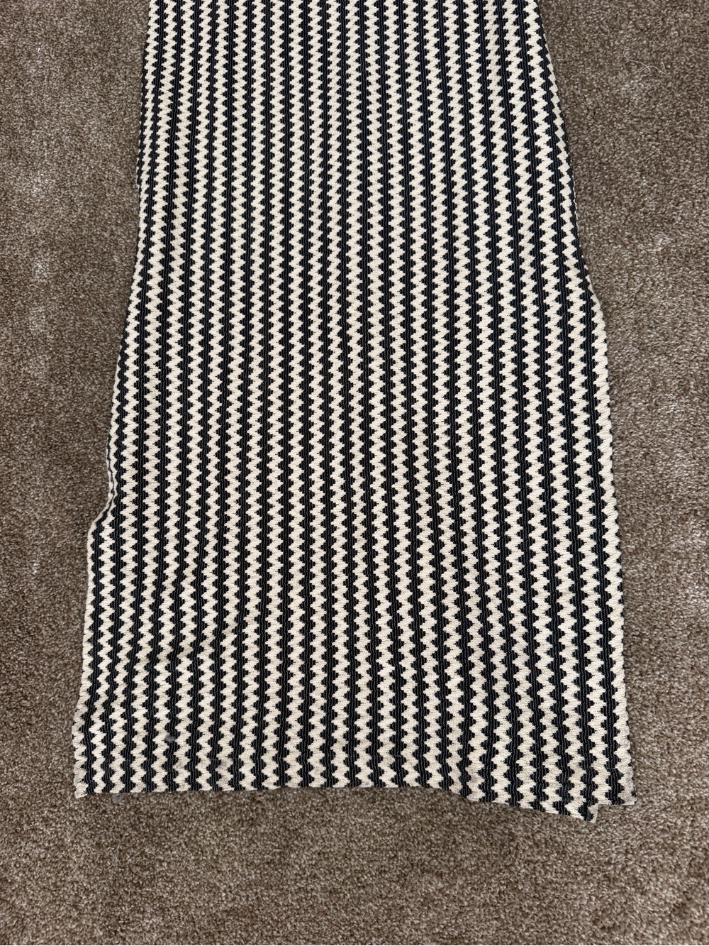 LAST CHANCE ☀️ NWOT LOFT Black and White Zigzag Sleeveless Midi Dress - Picture 6 of 14